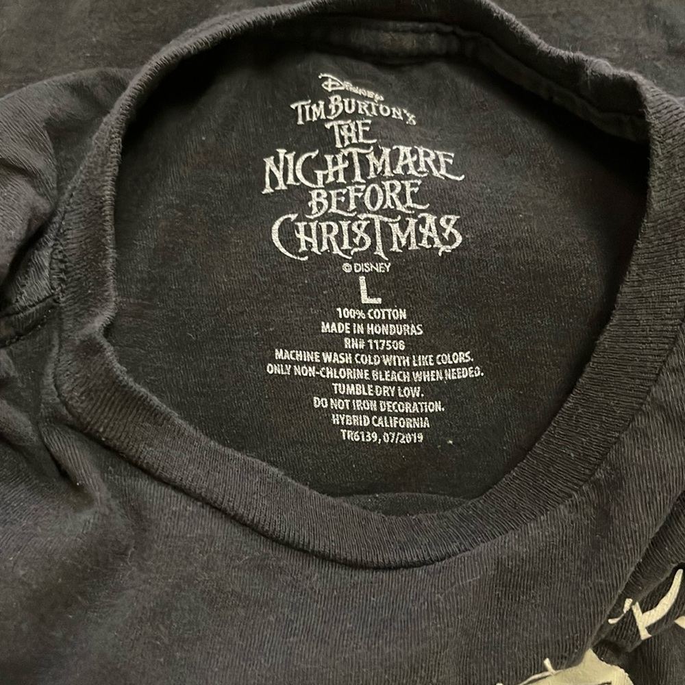 Disney Kids Nightmare Before Christmas Glow in the Dark t-shirt size L - Picture 4 of 5